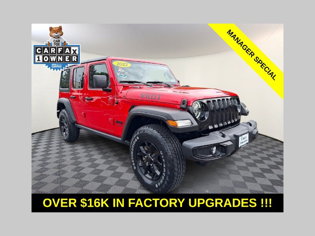 2022 Jeep Wrangler Unlimited Willys 4x4 SUV for sale in Muncy PA