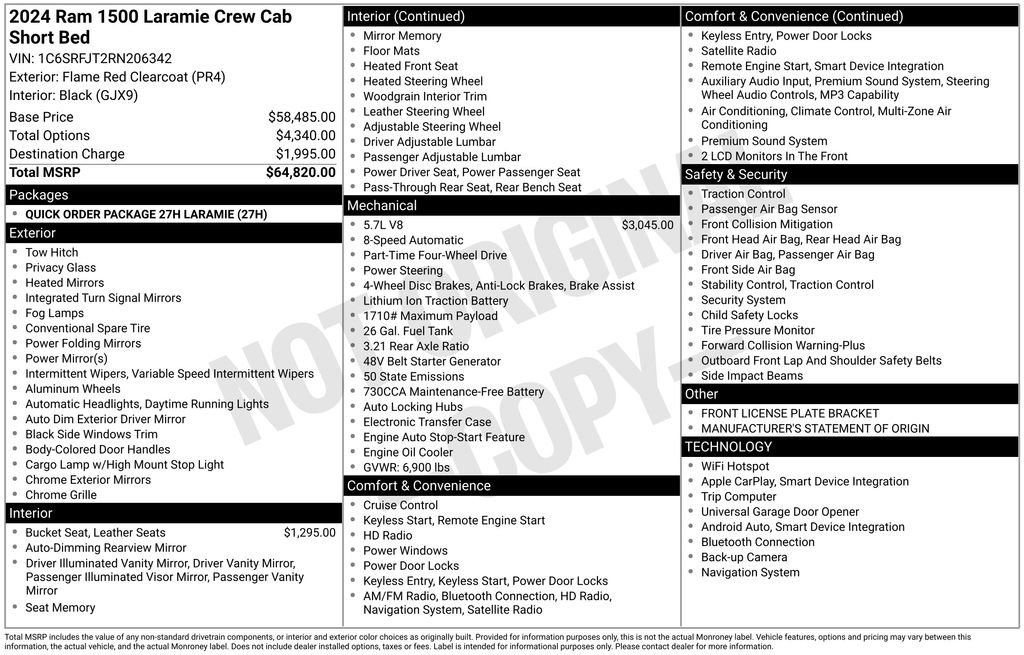 2024 RAM Ram 1500 Pickup Laramie - Photo 33