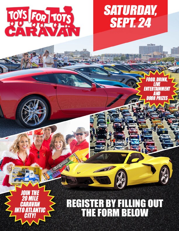 Toys For Tots Registration Ciocca Corvette of Atlantic City