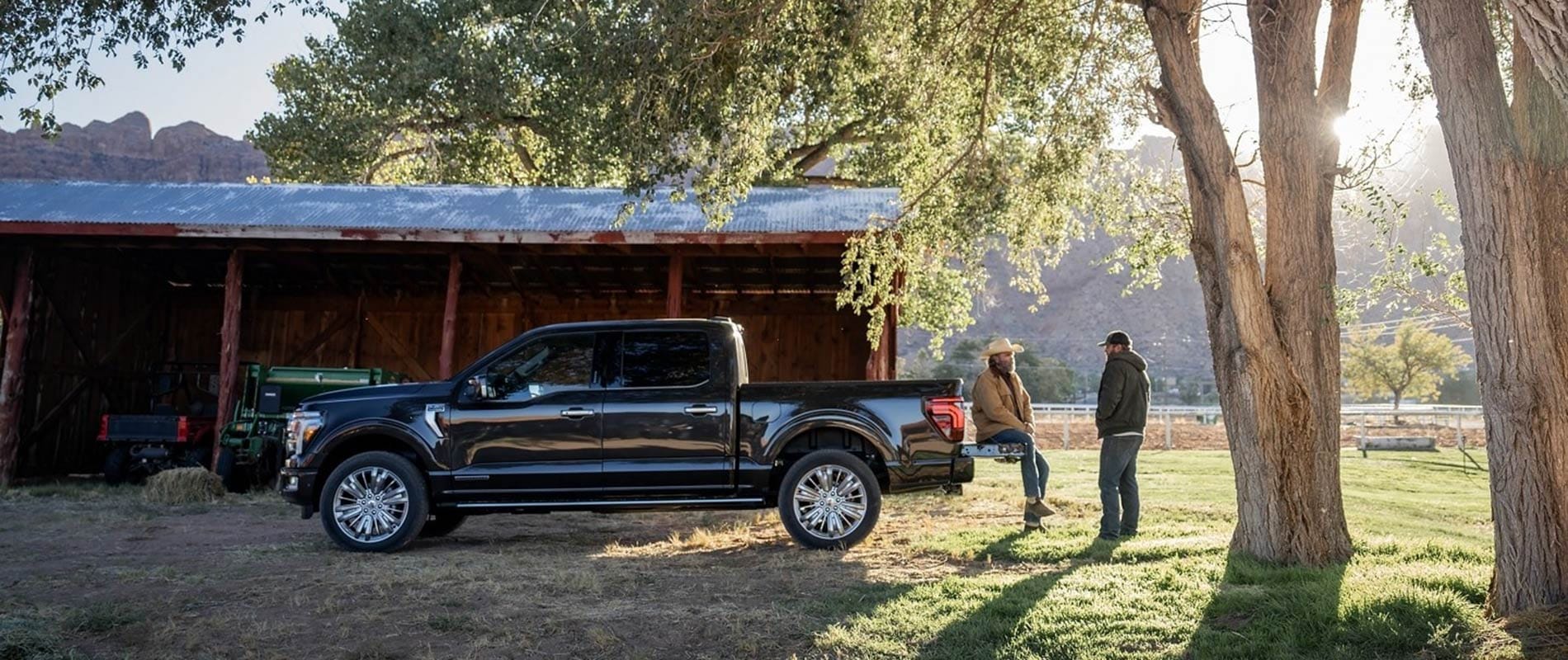 Ford F-150 parked out on a farm