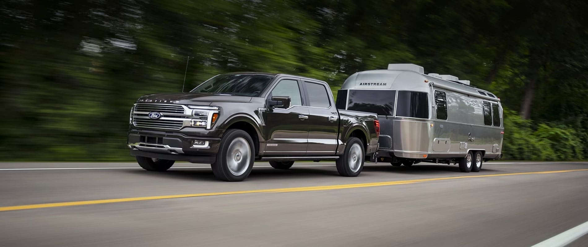 2025 Ford F-150 Hauling a Trailer