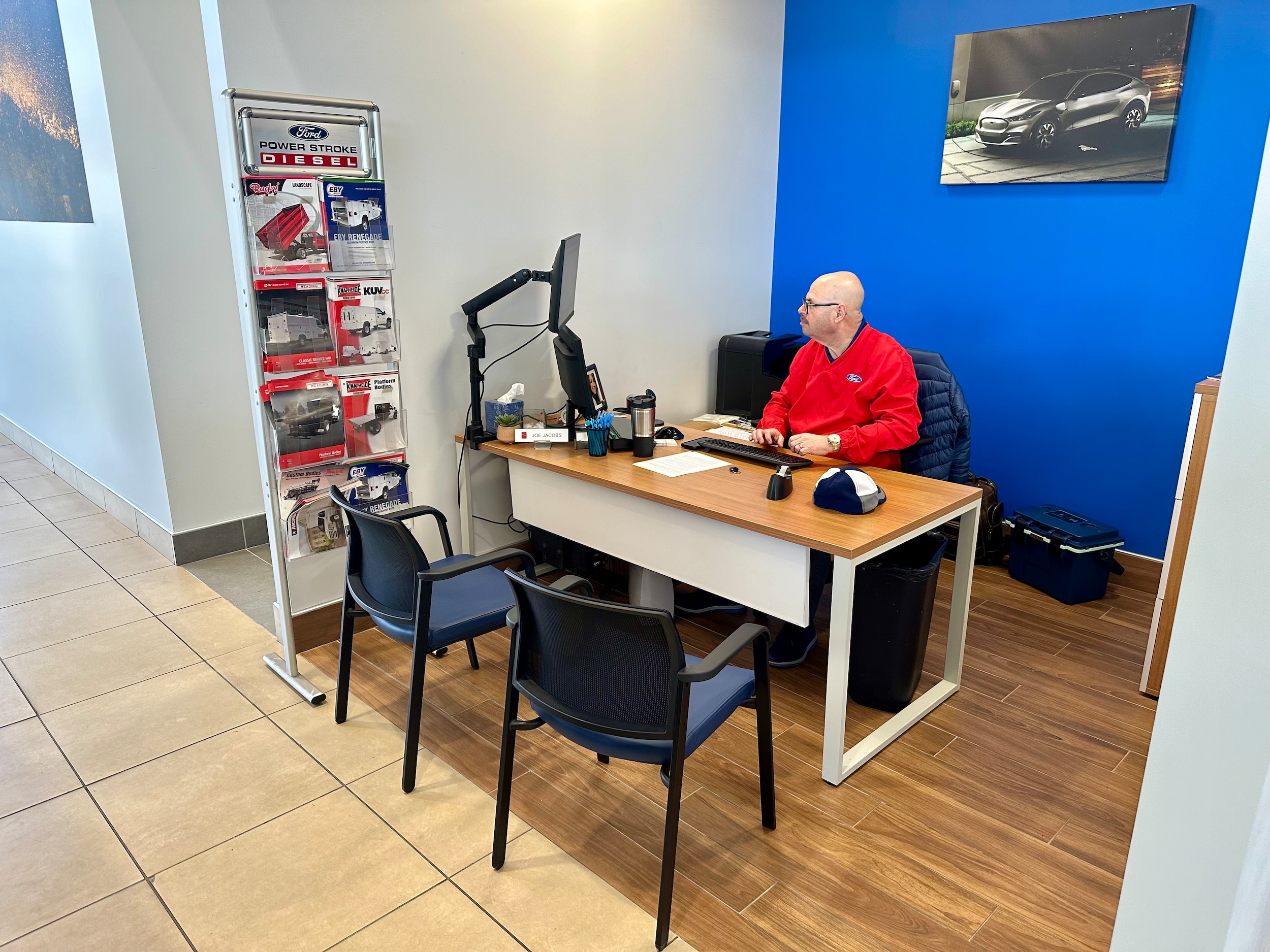 Ford Employee at desk