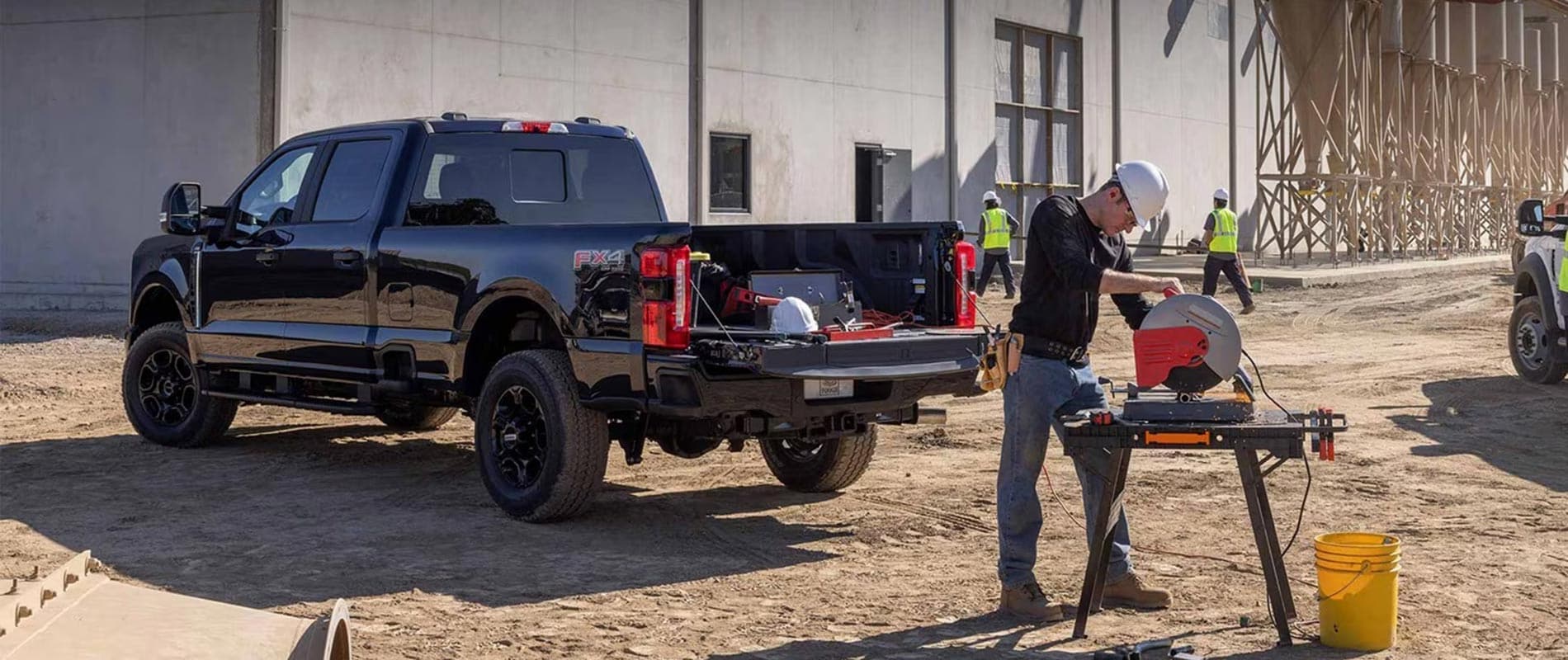 Ford Super Duty at Construction Site