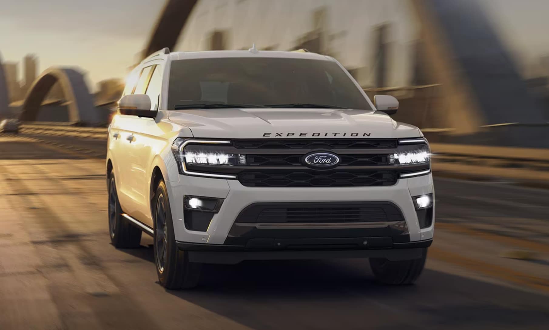 Ford Expedition Driving Down the Road