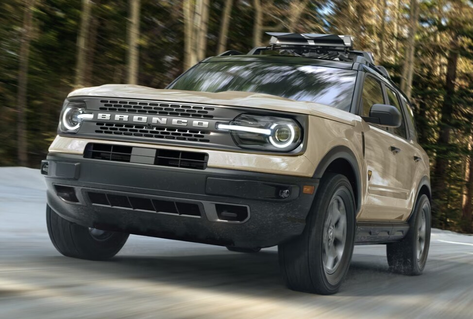 Ford Bronco Driving in the Woods