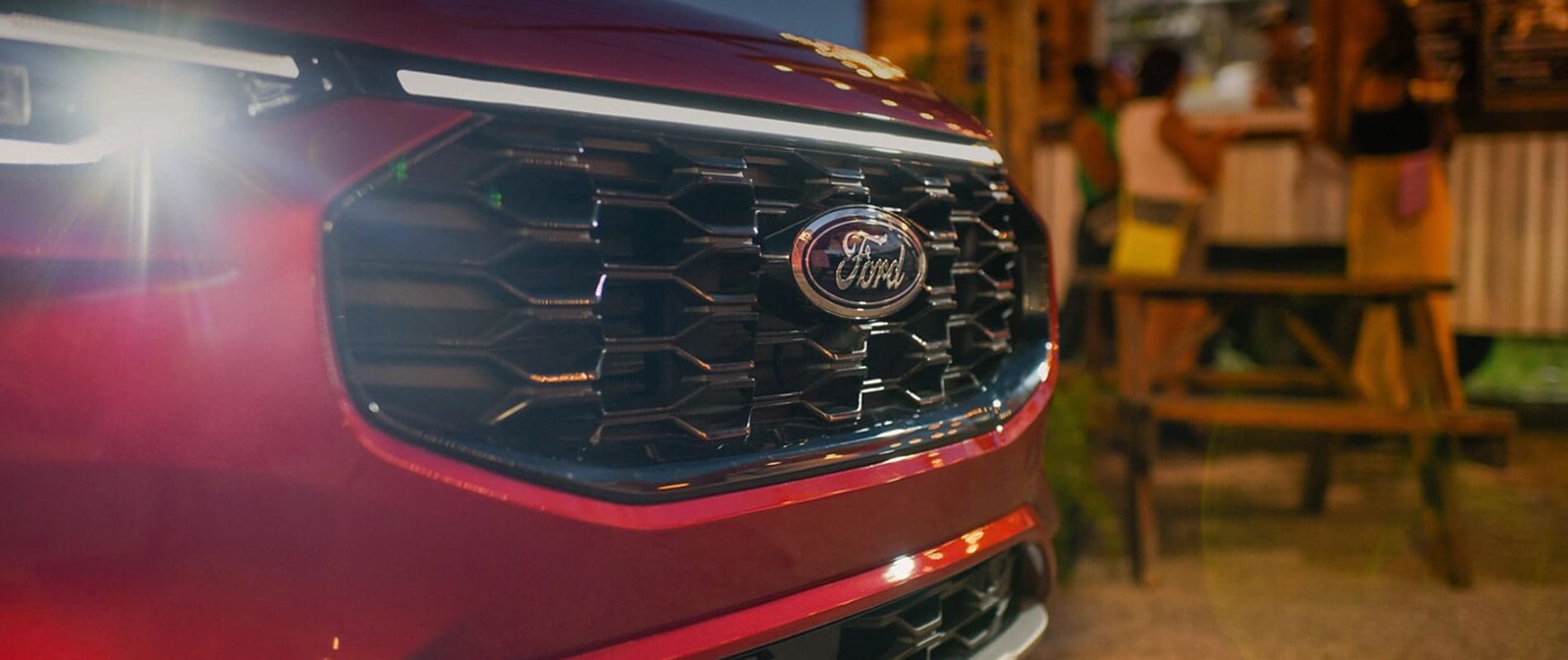 Front of Ford Escape with Picnic Table
