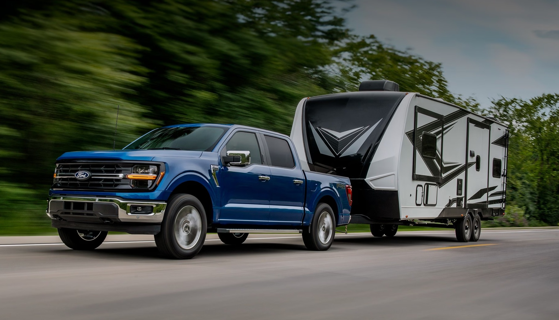 Ford F-150 Towing a camper