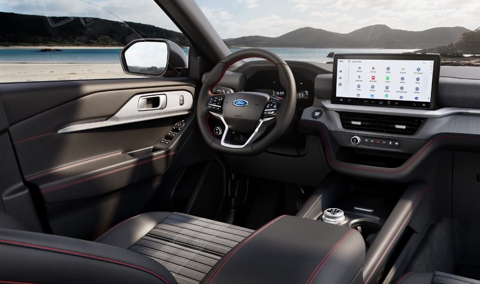 interior of the 2025 Ford Explorer
