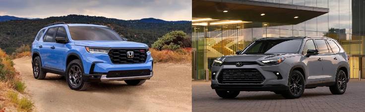 2025 honda pilot vs toyota highlander