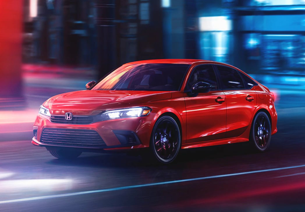 2024 Honda Civic Driving at Night
