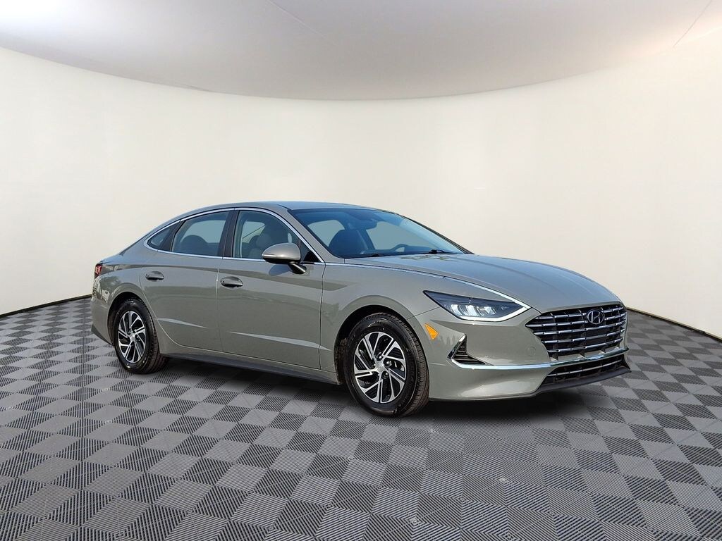 Used 2022 Hyundai Sonata Hybrid Blue Sedan