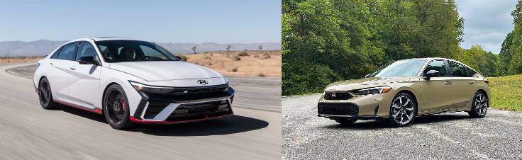 2025 hyundai elantra vs honda civic