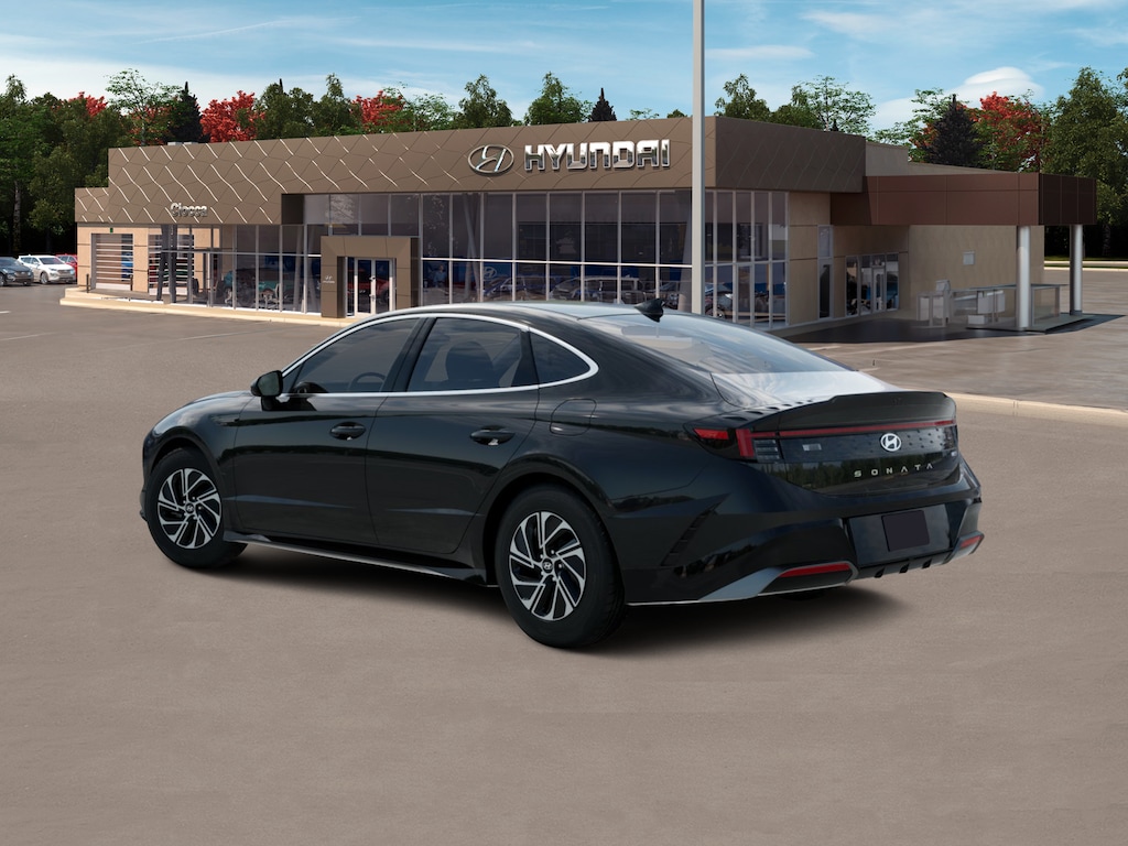 New 2026 Hyundai Sonata Hybrid Blue Sedan