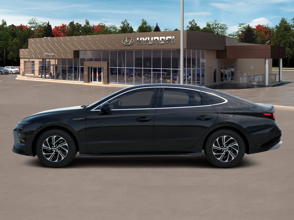 New 2026 Hyundai Sonata Hybrid Blue Sedan