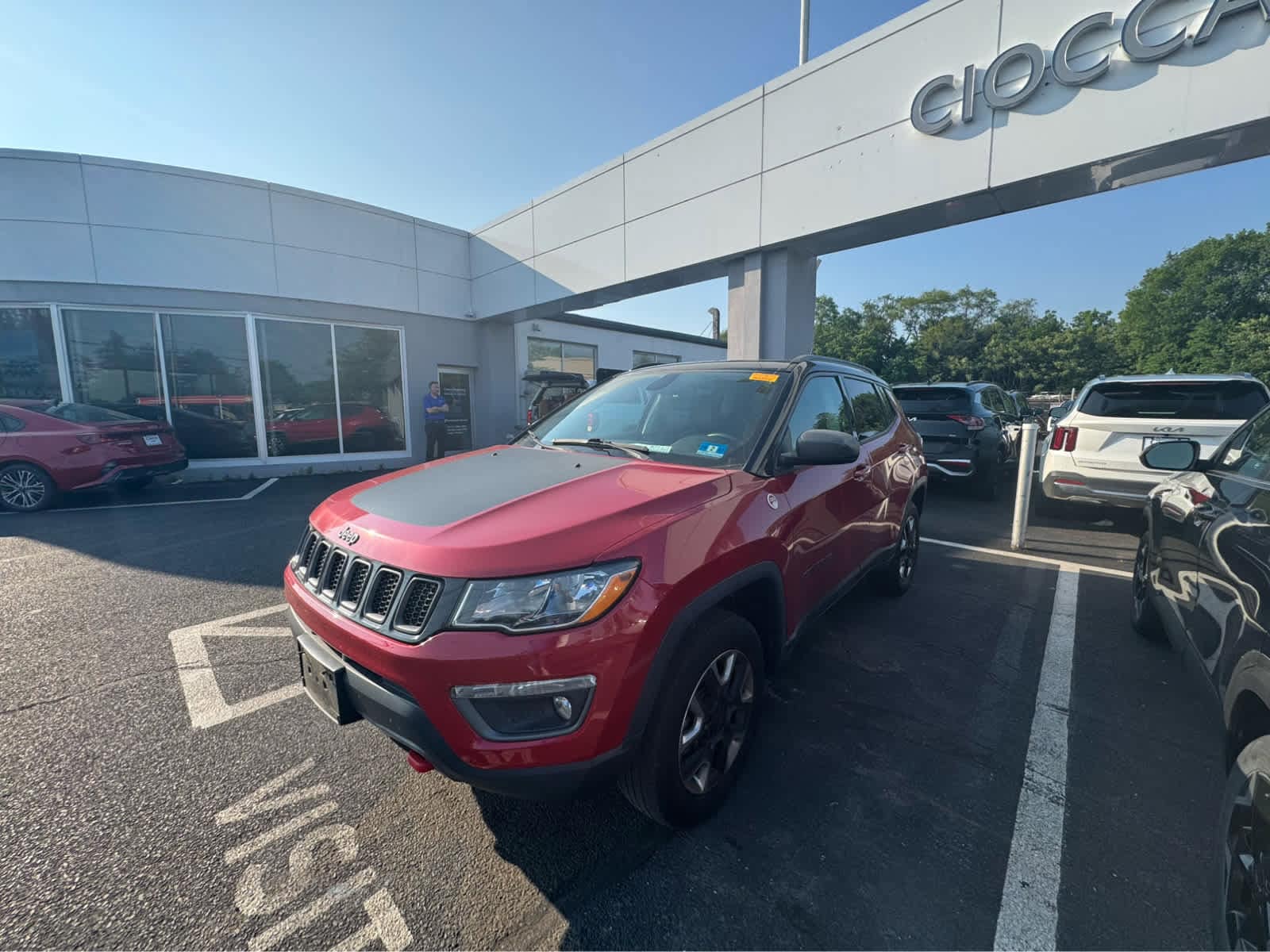 Used 2018 Jeep Compass Trailhawk with VIN 3C4NJDDB8JT131025 for sale in Trenton, NJ