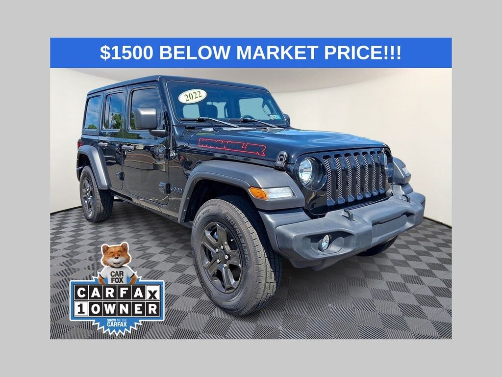 Used 2022 Jeep Wrangler Unlimited Sport S SUV