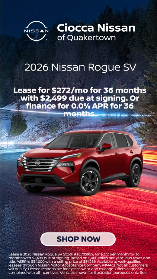 New Nissan Rogue For Sale | Nissan Rogue in stock at Ciocca Nissan