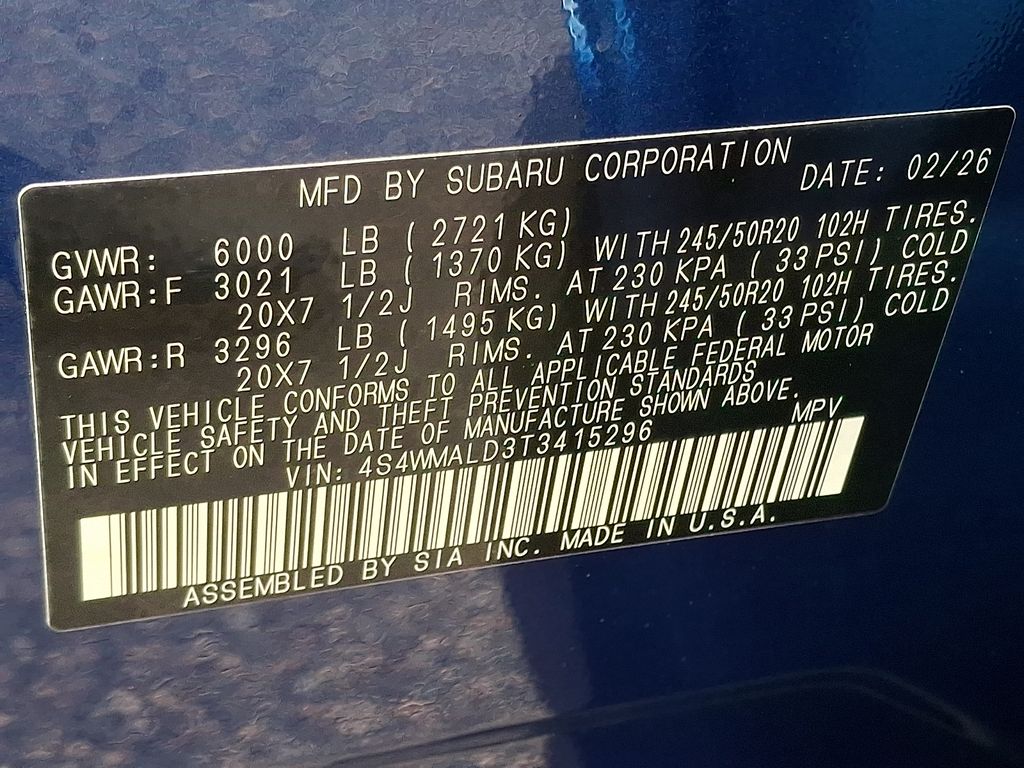 2026 Subaru Ascent Onyx Edition-Touring - Photo 19