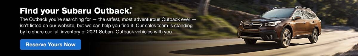Order Your Subaru Outback