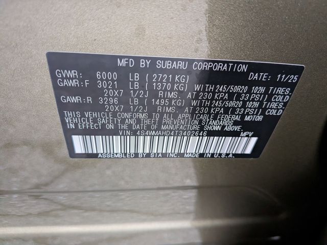 2026 Subaru Ascent Limited Bronze Edition - Photo 17