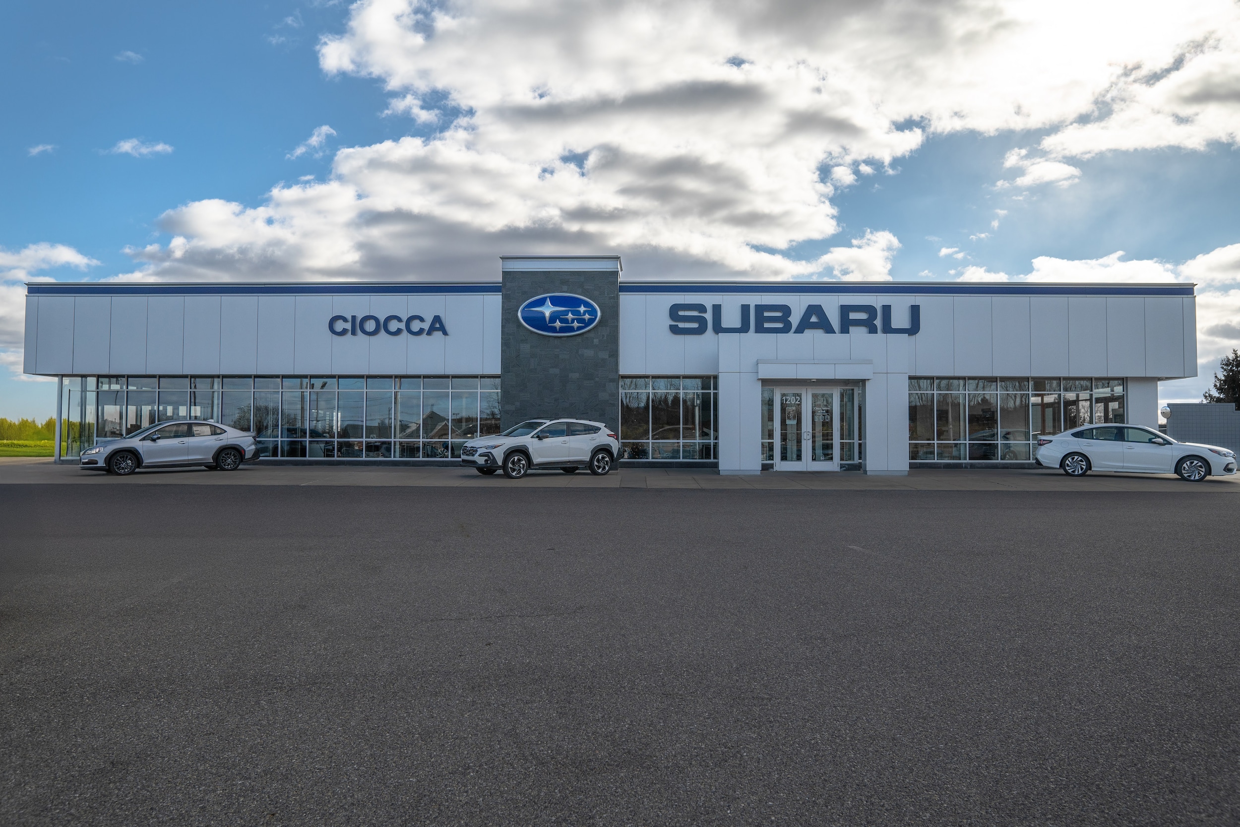 close up view of dealership, Ciocca Subaru of York