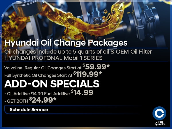 Hyundai coupons sale for oil change