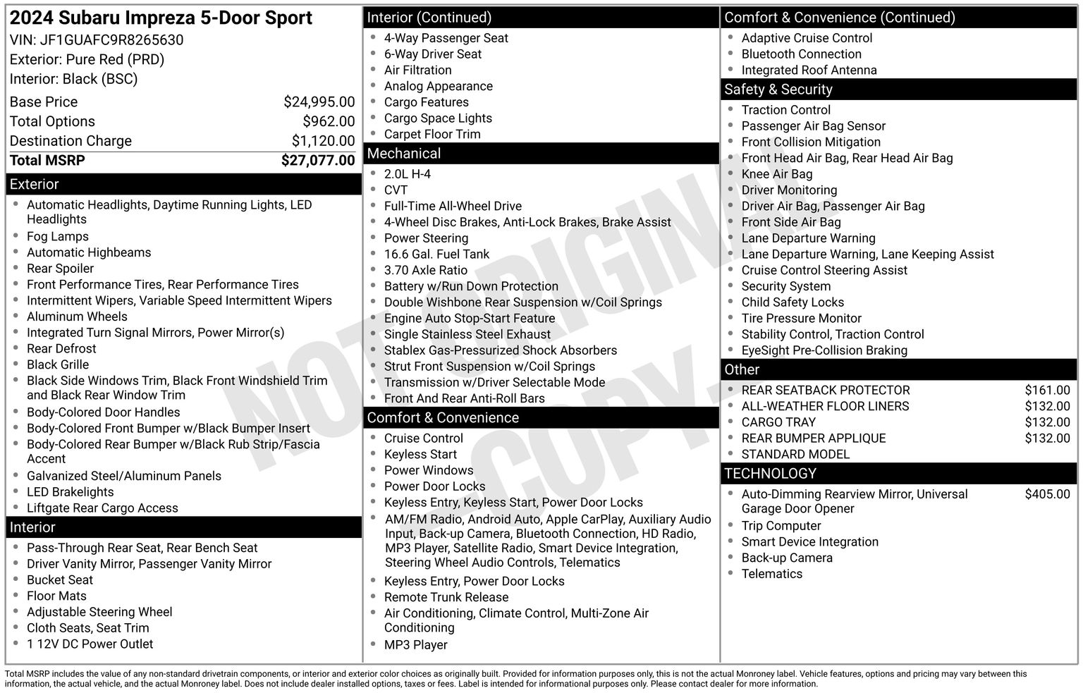 2024 Subaru Impreza Sport - Photo 32