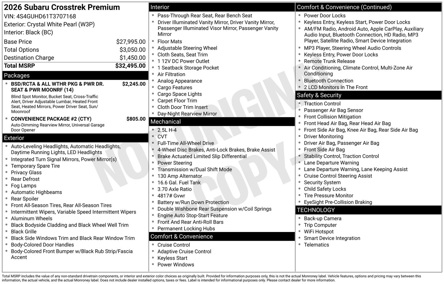 2026 Subaru Crosstrek Premium - Photo 14