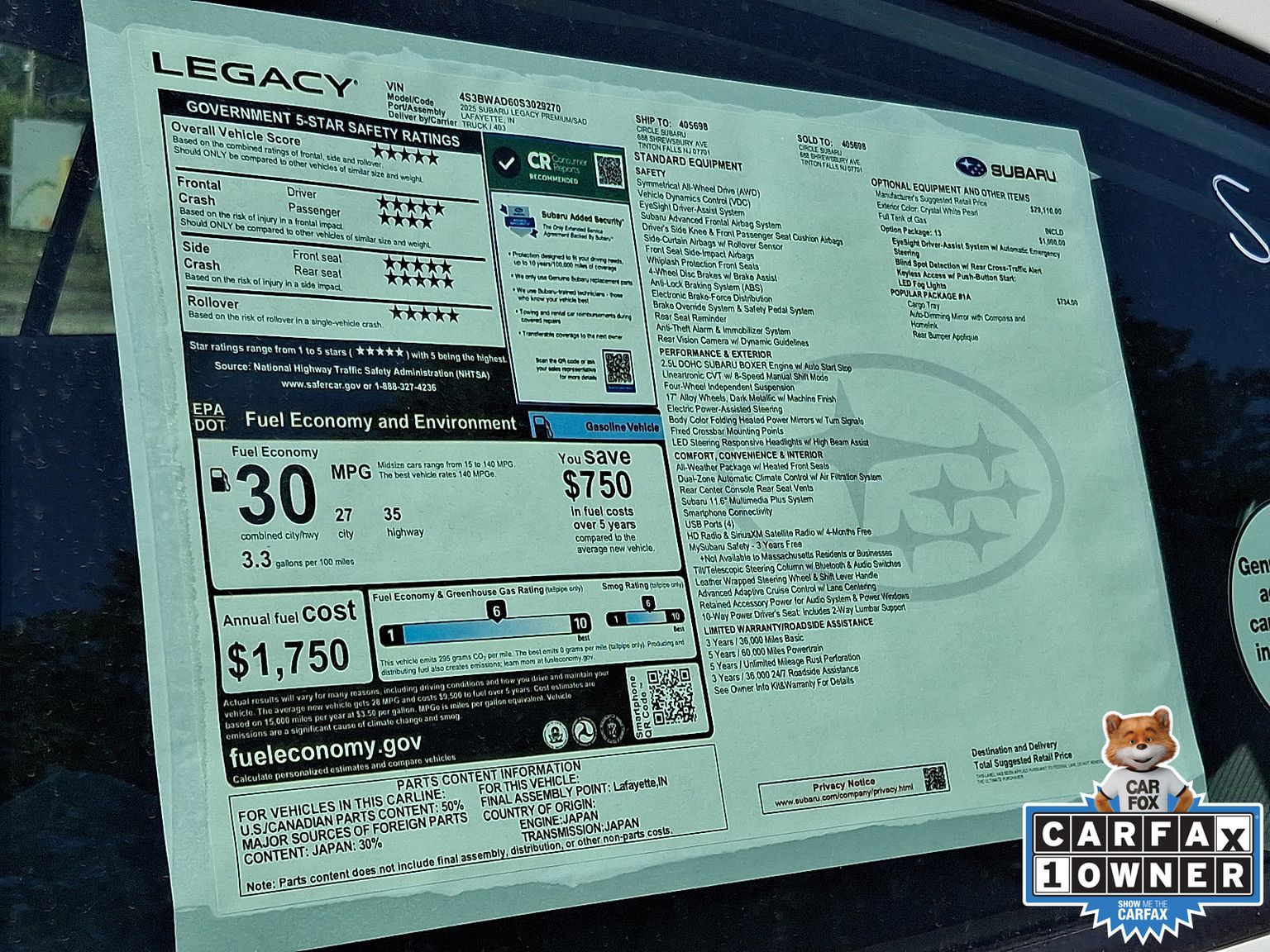 2025 Subaru Legacy Premium - Photo 13