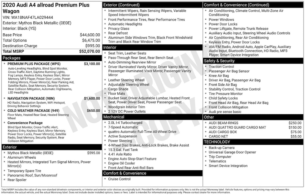 Used 2020 Audi A4 allroad 2.0T Premium Wagon