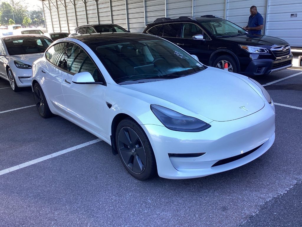 Certified 2021 Tesla Model 3 Base with VIN 5YJ3E1EA7MF947694 for sale in Murfreesboro, TN