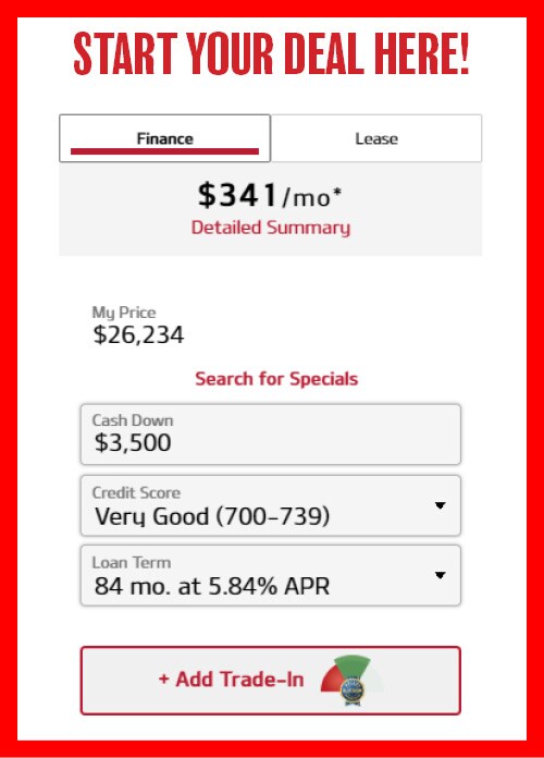 START YOUR DEAL HERE!
