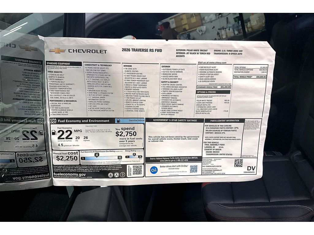 2026 Chevrolet Traverse RS - Photo 15
