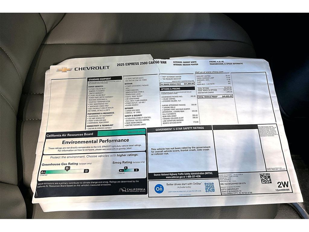 2025 Chevrolet Express Cargo Work Van - Photo 16