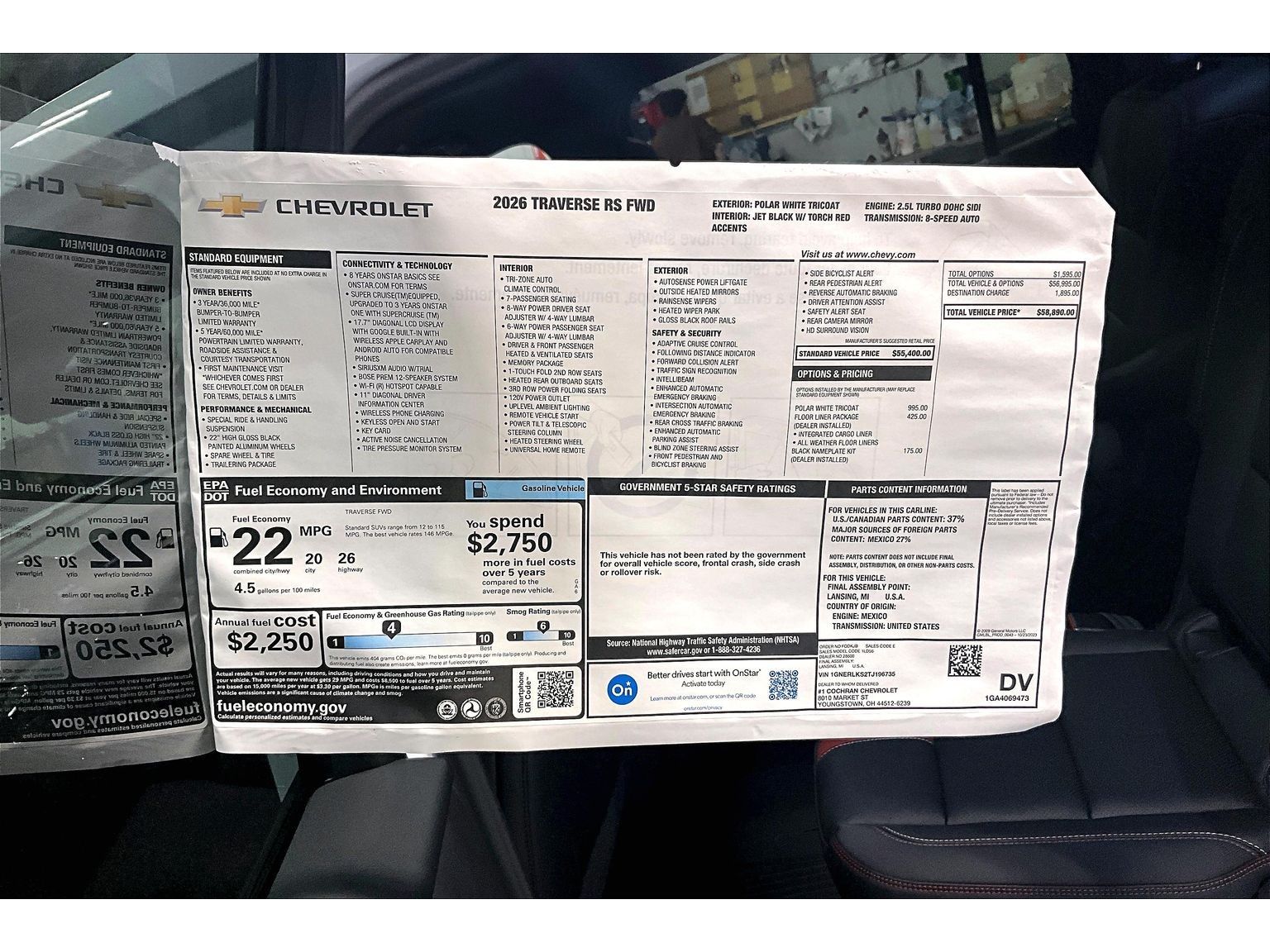 2026 Chevrolet Traverse RS - Photo 14