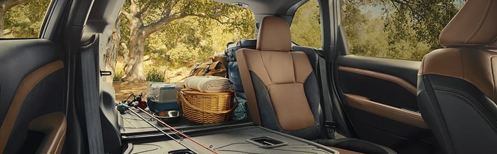 plenty of cargo room with extra-wide rear gate opening