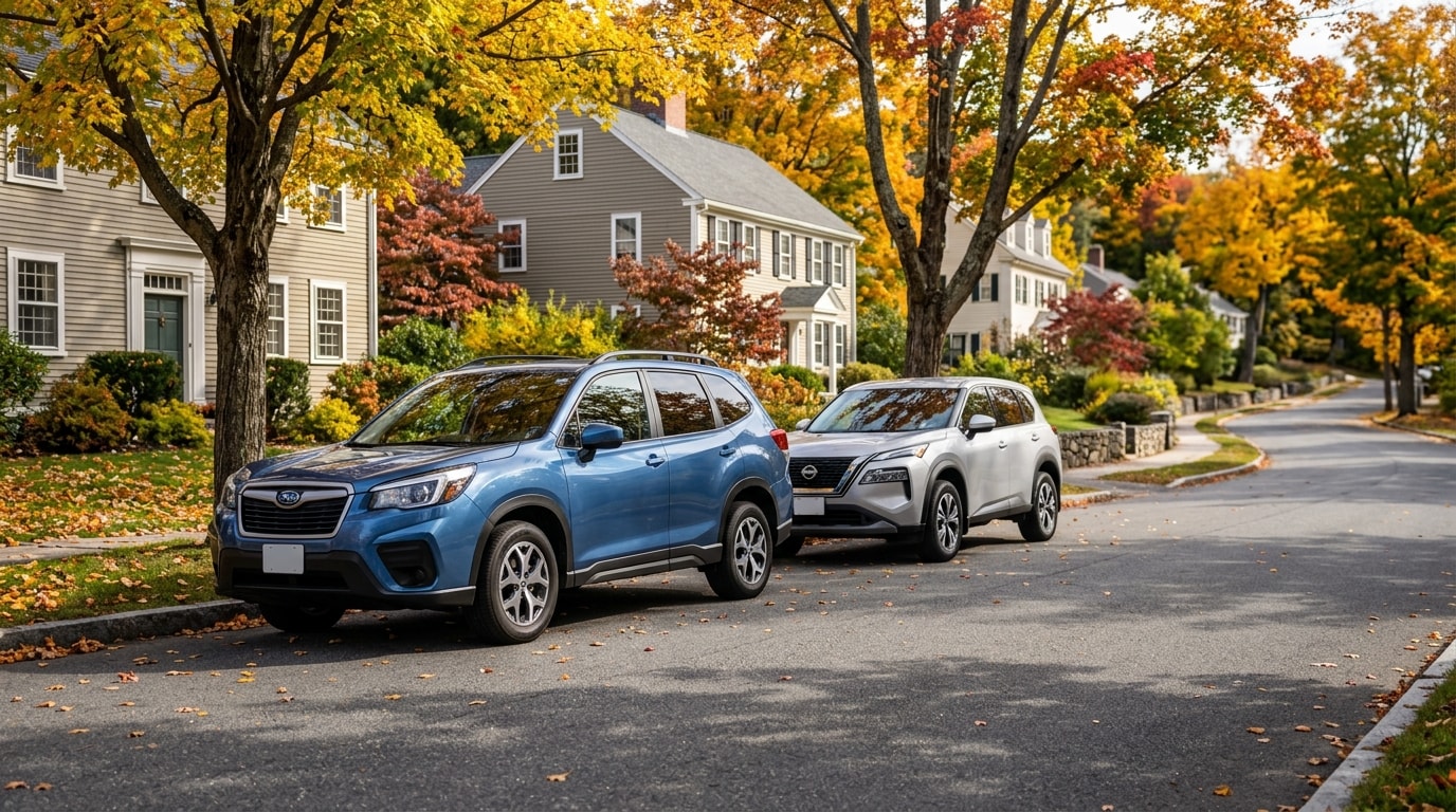 How does the 2026 Subaru Forester compare to the 2026 Nissan Rogue