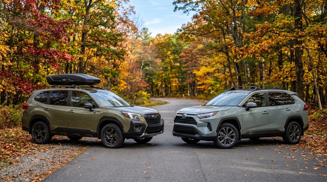 How does the 2026 Subaru Forester compare to the 2026 Toyota RAV4