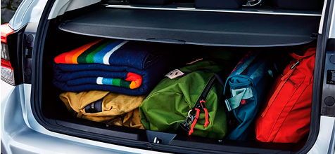 spacious cargo area and wide rear gate