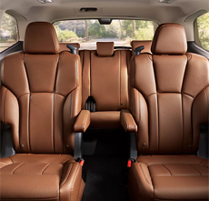 spacious seating for up to 8 passengers