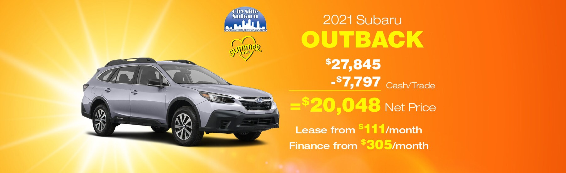 Greater Boston Subaru Dealer Cityside Subaru Serving Cambridge