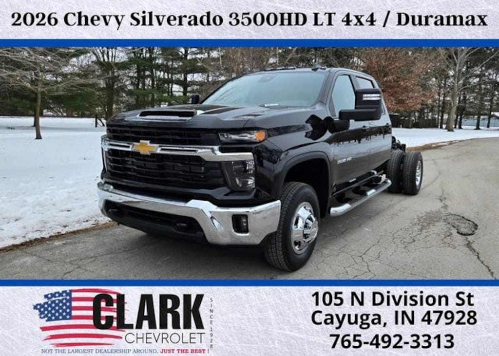 New 2026 Chevrolet Silverado 3500 HD Chassis Cab LT Truck