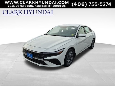 2026 Hyundai Elantra Hybrid Blue Sedan