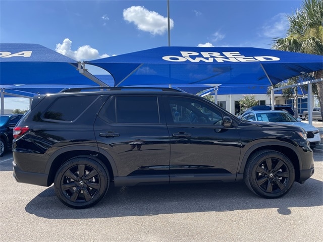 Certified 2025 Honda Pilot Black Edition with VIN 5FNYG1H98SB002753 for sale in Pharr, TX