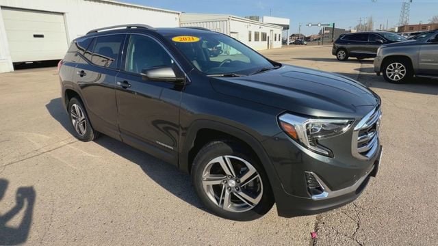 Used 2021 GMC Terrain SLT with VIN 3GKALVEV0ML392830 for sale in La Crosse, WI