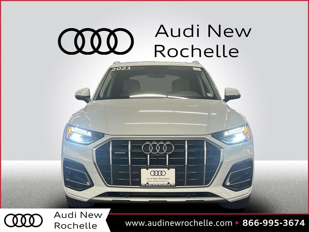 Certified 2021 Audi Q5 Premium Plus with VIN WA1BAAFY7M2044610 for sale in New Rochelle, NY