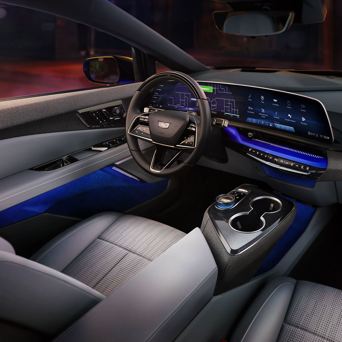 Interior view of 2025 Cadillac OPTIQ