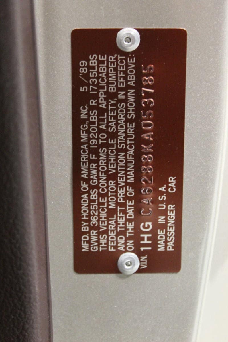 1989 Honda Accord 106