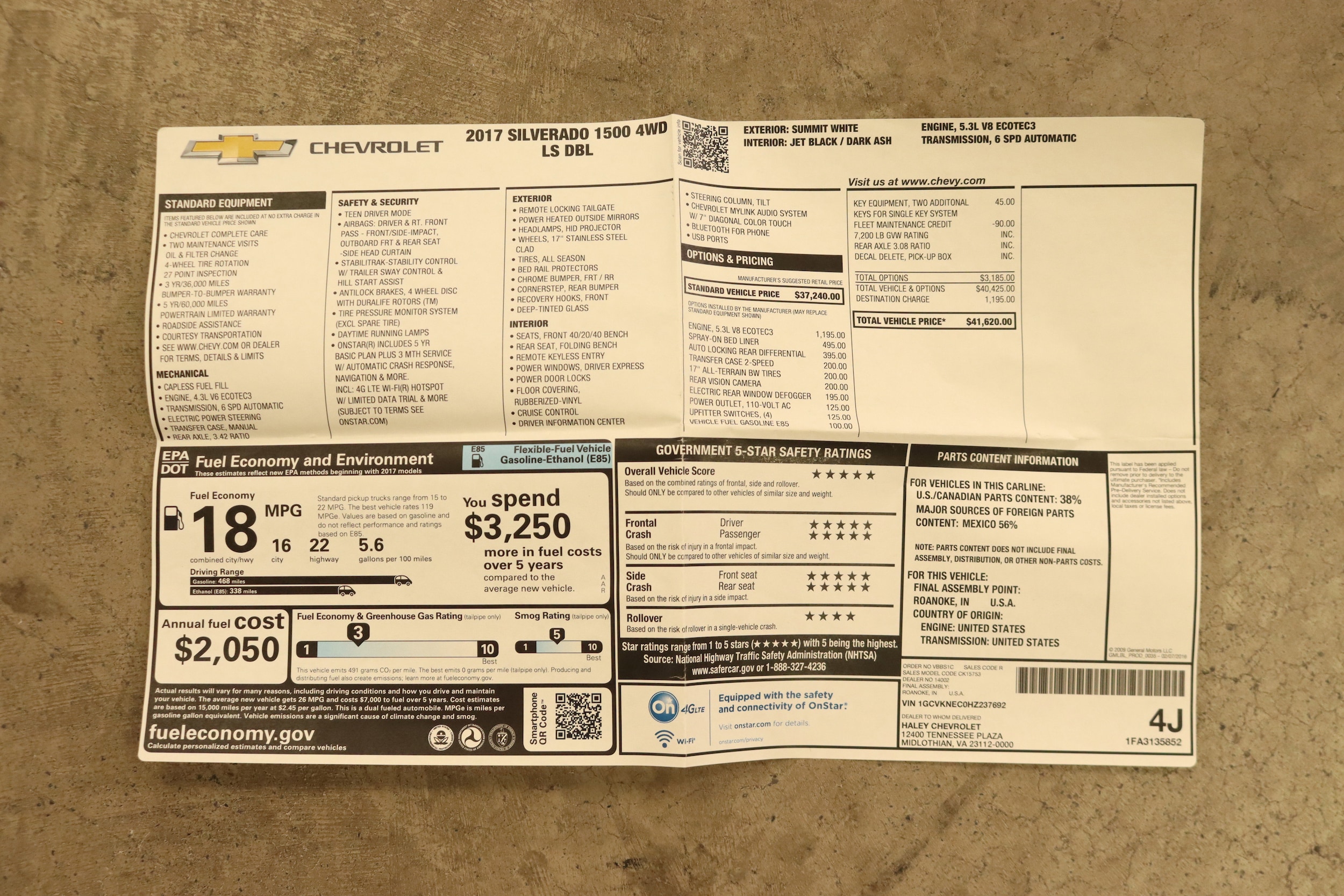 2017 Chevrolet Silverado 1500 56