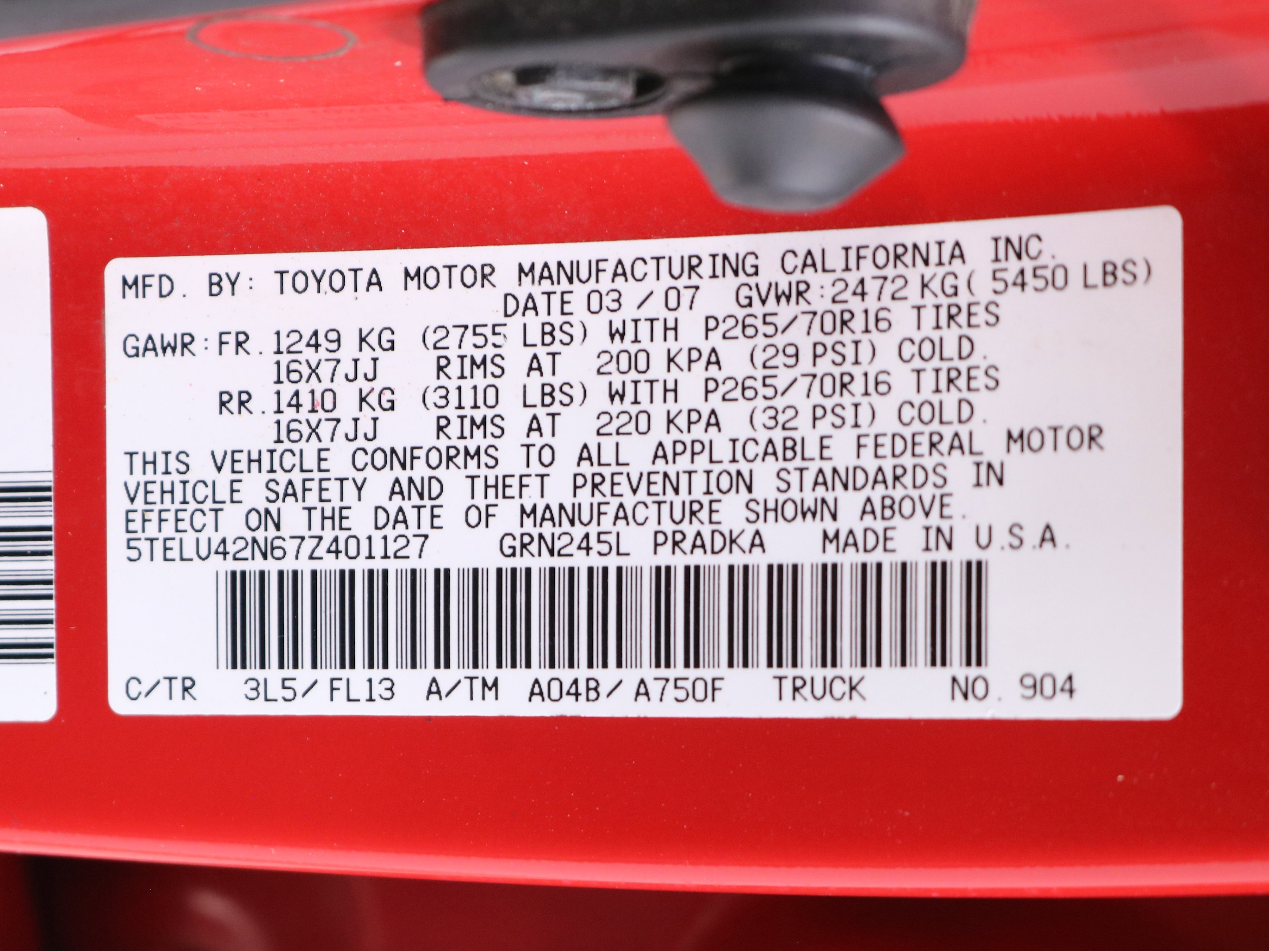 2007 Toyota Tacoma 69